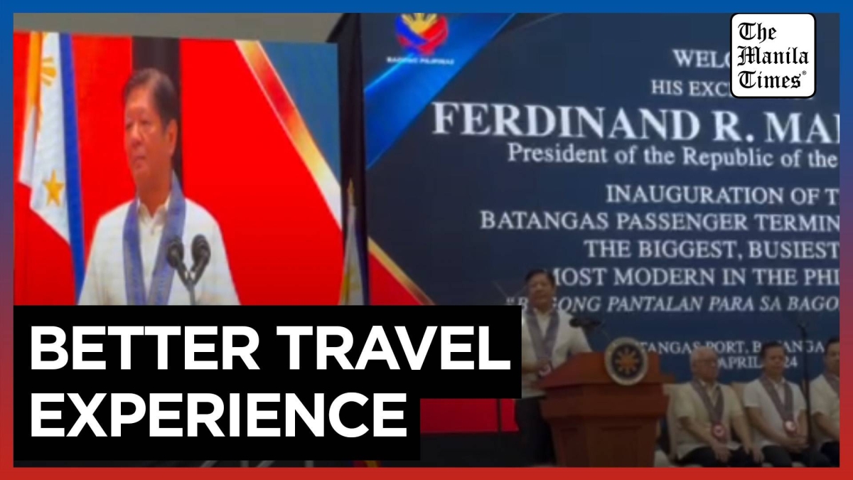President Ferdinand Marcos Jr. on Friday, April 26, 2024, leads the inauguration of the new and improved Batangas Passenger Terminal Building. The upgraded structure can now accommodate 8,000 passengers from the previous 2,500. This increases the Batangas Port’s annual passenger capacity from 4 million to 12.8 million. Video by Catherine Valente