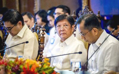 Authorities Uncover Source of Deepfake Audio Impersonating President Ferdinand Marcos Jr. MAN IN THE CENTER President Ferdinand Marcos Jr. (center) presides over the 15th Board Meeting of the National Economic and Development Authority on Thursday, April 25, 2024. PHOTO BY YUMMIE DINGDING/PPA POOL
