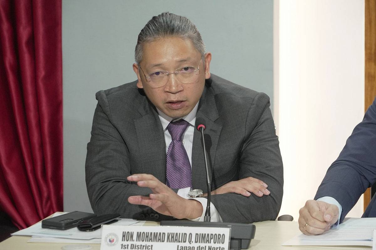 Lanao del Norte Rep. Mohamad Khalid Dimaporo. Photo from HOUSE OF REPRESENTATIVES