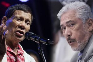 FORMER president Rodrigo Duterte and former Senate president Vicente Sotto III. File Photo