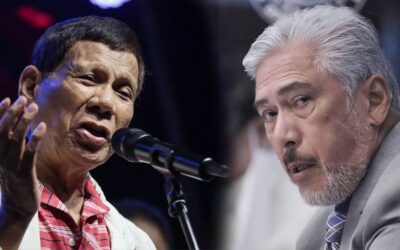 Duterte, Sotto, and Tulfo Lead First Quarter Senatorial Survey FORMER president Rodrigo Duterte and former Senate president Vicente Sotto III. File Photo