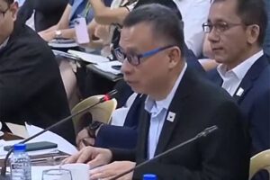 Bell-Kenz chief executive officer Dr. Luis Go.  Screengrab from Senate Public Hearing on Health led by Sen. Bong Go.