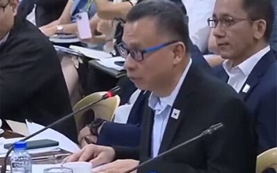 Bell-Kenz chief executive officer Dr. Luis Go.  Screengrab from Senate Public Hearing on Health led by Sen. Bong Go.