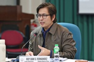 Panel vice chairman Sta. Rosa City Rep. Danilo Ramon Fernandez. Photo from House of Representatives of the Philippines