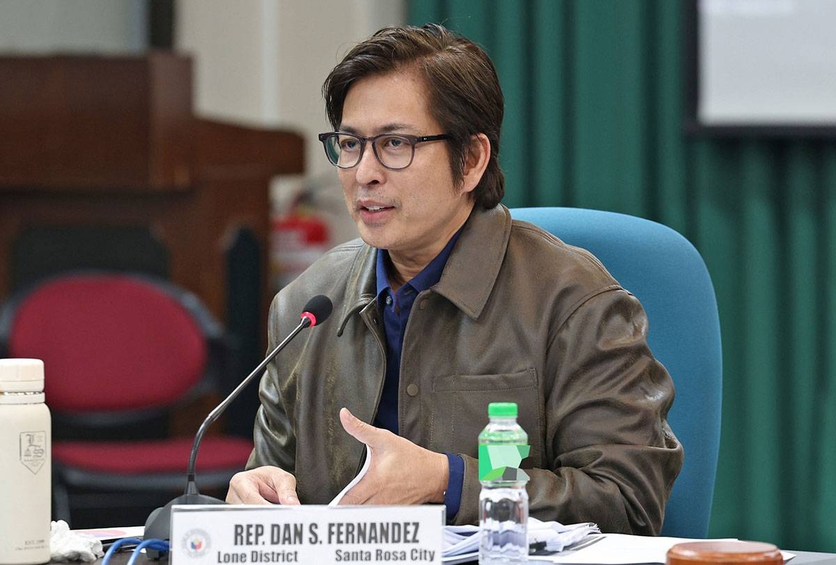 Panel vice chairman Sta. Rosa City Rep. Danilo Ramon Fernandez. Photo from House of Representatives of the Philippines
