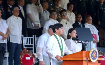 Resolute Leadership: PMA Graduates Encouraged to Defend the Nation President Ferdinand R. Marcos Jr. reminded the “Bagong Sinag” Class of 2024 of the Philippine Military Academy (PMA) to remain resolute amid various threats blocking the administration’s shift to a secure, safe and progressive “Bagong Pilipinas. Photo from PCO
