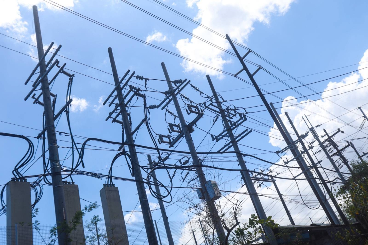 These images taken on April 24, 2024 show the Dolores substation of the National Grid Corp. of the Philippines (NGCP) in Taytay, Rizal. The NGCP raised a red alert this Wednesday due to the shortage of power supply and power reserves in its Luzon power plants. PHOTOS BY JOHN ORVEN VERDOTE