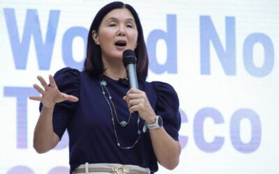 Health Experts Raise Alarms Over Vaping Risks Sen. Pia Cayetano, together with Health Assistant Secretary Albert Domingo, leads the forum on World No Tobacco Day at the Fabella Hospital in Manila on May 31, 2024. The forum aims to spread awareness against the false belief that vaping is safer than traditional tobacco smoking. PHOTO BY J. GERARD SEGUIA