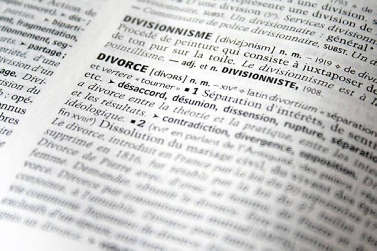 The definition of divorce. CQF-AVOCAT PHOTO VIA PIXABAY