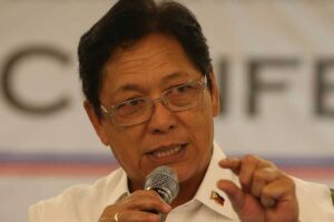 Former labor secretary and now MECO Chairman Silvestre Bello III
