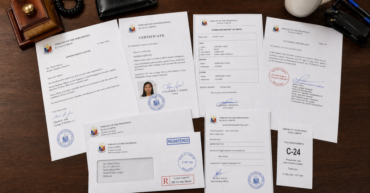stacked documents for repatriation
